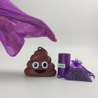 Sacs à crottes de chien biodégradables et compostables parfumés à l'orange Sac à ordures jetable pour chiens