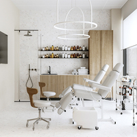 Mobilier de salon de beauté, aménagement intérieur complet sur mesure, station de manucure, décoration de salon de coiffure tout-en-un, rénovation.