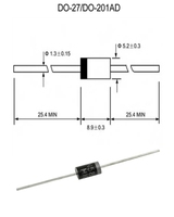 Diode Schottky SR5100 5A/100V DO -27 SB5100