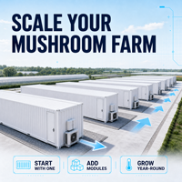 Cámara de Cultivo de Hongos de Ahorro Energético con Potencia Operativa de 5500W, Compresor de 7HP y Sistema de Refrigeración Ajustable de 5-25°C