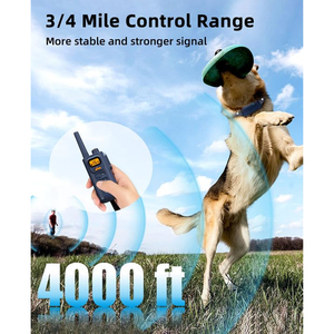 बड़े छोटे कुत्तों के लिए boosnic रिचार्जेबल ई कॉलर 8-120lbs नए संस्करण 4000ft कुत्ते प्रशिक्षण कॉलर सुरक्षित बीप छाल नियंत्रण - Product Image 2