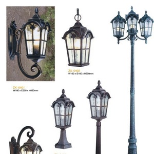 Lanterne de jardin extérieure marron clair IP66 AC 220V 3500K blanc chaud, autre support mural solaire, garantie 10 ans - Product Image 2