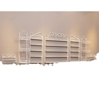 Organisateur mural moderne pour maquillage, étagère de rangement en fer avec finition peinture laquée pour la maison, la salle de bain et le salon