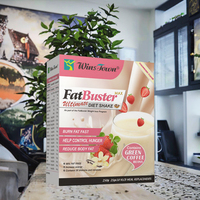 Mélange de protéines lait frappé en poudre fraise aromatisé Fat Buster supprimer l'appétit brûler les graisses assurer l'emballage de la boîte de nutrition