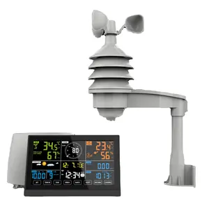 7-in-1Wifi Weather Station with Weather Forecast Temperature UV Humidity Solar Wireless Weather Station