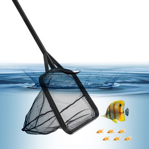 Sac de filet de capture de <span class=keywords><strong>poisson</strong></span> d'aquarium en plastique noir forme carrée <span class=keywords><strong>pour</strong></span> <span class=keywords><strong>poisson</strong></span> <span class=keywords><strong>rouge</strong></span> et <span class=keywords><strong>poisson</strong></span> d'ornement filet à main confortable - Product Image 1