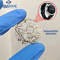 Carte de surveillance de la santé portable ultra-mince en FPC transparent PET, équipement de test de fréquence cardiaque pour montre connectée et montre de sport personnalisée SMT