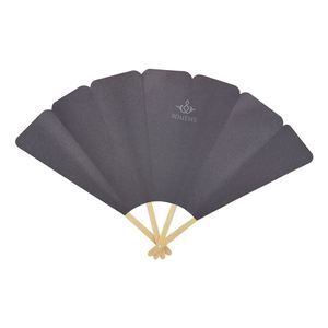 Éventail pliant artisanal en bambou à 4 baleines, mini, imprimé et peint sur mesure, motif ange - Product Image 6