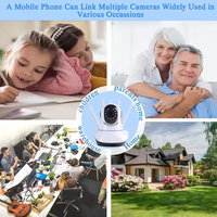 Mini Monitor WiFi para Bebés y Mascotas a Color, con Control Remoto, Gran Angular de 155°, Visión Nocturna, PTZ, Bajo Consumo