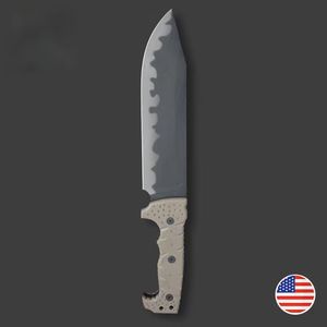 Cuchillo Táctico de Supervivencia y Caza Personalizable ML M8 DIY OEM con Mango G10 y Hoja Recta de Acero Inoxidable - Product Image 1