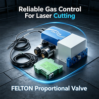 Vanne proportionnelle FELTON FLT E4, conception intégrée pour accessoires de machine de découpe laser, distribution DETON