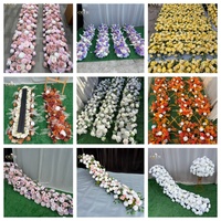 Décorations de fleurs artificielles en soie blanche de luxe élégantes, style moderne de haute qualité pour les lieux de mariage et les fêtes