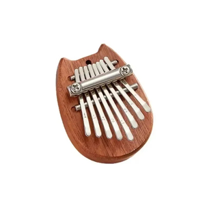 Kalimba miniature en bois 8 touches de haute qualité, piano à pouce exquis, marimba, instrument de musique, accessoires, pendentif, cadeau - Product Image 2