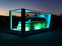 Boîte de voiture-conteneur modifiée, nouveau concept d'affichage de voiture-conteneur