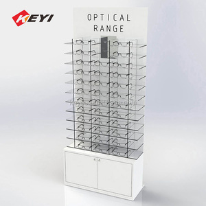 Tầng Thường Vụ Acrylic Kính Mát Rack Hiển Thị Acrylic Kính Hiển Thị Cửa Hàng Quang Học Hiển Thị Đứng Với Lưu Trữ Tủ - Product Image 2