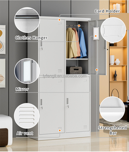 Casier de golf en acier à 4 portes avec clé, casier métallique pour vestiaire, armoire de rangement pour vêtements, armoire en fer - Product Image 4
