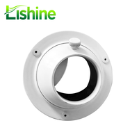 Buse sphérique moderne réglable et durable en alliage d'aluminium et plastique pour tambour à lamelles, installation facile, pour systèmes CVC industriels et d'atelier