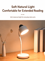 Lampe de chevet LED à col de cygne flexible, lampe de lecture de type C pour chambre à coucher