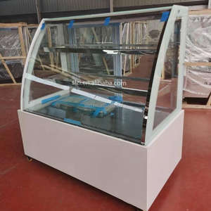 <span class=keywords><strong>Vitrina</strong></span> refrigerada con puerta de vidrio curvada <span class=keywords><strong>vertical</strong></span>, <span class=keywords><strong>vitrina</strong></span> enfriadora de pasteles y <span class=keywords><strong>postres</strong></span> sin escarcha refrigerada por aire - Product Image 1