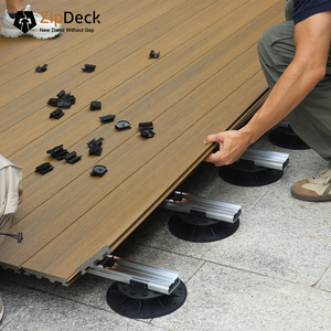 Hệ thống sàn gỗ composite ZipDeck lắp đặt và thay thế một chạm, phù hợp với xà gồ gỗ, hoàn thiện nhanh chóng, sàn ngoài trời WPC - Product Image 1