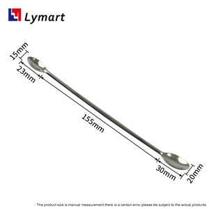 Petite spatule cuillère médicinale longue en acier inoxydable - Product Image 4