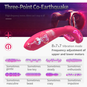 Masajeador de Punto G de 10 Frecuencias, Vibrador con Bloqueo de Esperma, Retardante del Trigémino, Dispositivo de Masturbación Compartido, Anillo de Bloqueo de Esperma - Product Image 3