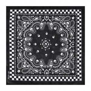 Masque de style hip-hop de haute qualité en coton biologique pour les sports de plein air, impression par sublimation avec logo personnalisé, bandana carré - Product Image 1