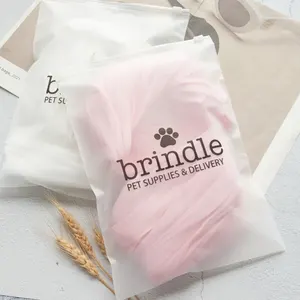 biodegradable eco pvc eva frosted clear zipper plastic packaging transparent slide zip lock bag for clothing