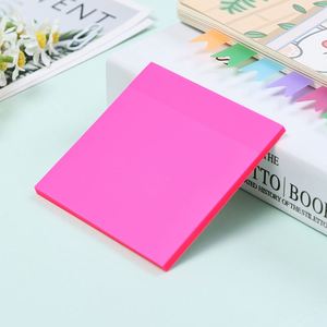 X418 Blocs-notes autocollants transparents imperméables de haute qualité pour animaux de compagnie, couleur et taille personnalisées 7,5x7,5 cm pour l'école - Product Image 3