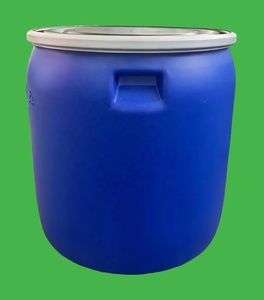 <strong>150</strong> <strong>Liter</strong> Recyclable HDPE <strong>Plastic</strong> <strong>Drum</strong> <strong>Barrel</strong> Blow Molding Open Top with Iron Ring Hoop for Milk - Product Image 3