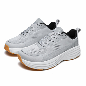 Zapatillas Deportivas de Malla Negra Suave con Cordones y Punta Ancha de Moda Casual con Suela de EVA ODM para Hombre, Zapatos Descalzos - Product Image 3