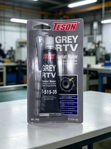 Sigillante Siliconico RTV Grigio 15g per Motori Auto (Modello T-515-35) Adesivo Marca <span class=keywords><strong>AURE</strong></span>/SUPER - Product Image 2