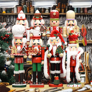 Décorations <span class=keywords><strong>de</strong></span> <span class=keywords><strong>Noël</strong></span> Soldats Casse-Noisettes Colorés Personnalisés OEMODM Casse-Noisettes <span class=keywords><strong>en</strong></span> <span class=keywords><strong>Bois</strong></span> pour la <span class=keywords><strong>Décoration</strong></span> <span class=keywords><strong>de</strong></span> la Maison Cadeau Modèle Peint - Product Image 2
