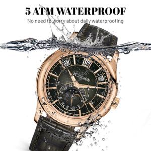 Reloj de Lujo Personalizado para Hombre, de Acero Inoxidable, con Movimiento de Cuarzo Japonés, Cristal de Zafiro, Esfera con Indicadores, Resistencia al Agua 5BAR - Product Image 4