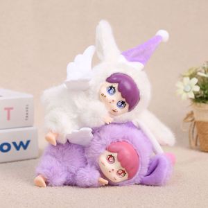 Porte-clés Lapin en Peluche à Longues Oreilles, Pendentif Princesse, Ailes, Visage en Vinyle, Yeux Étoilés - Vente Chaude - Product Image 1