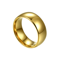 Bagues personnalisées en tungstène 4mm 6mm 8mm Bagues de fiançailles hypoallergéniques en or 18k Couple