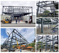 Structure d'atelier en acier de m pas cher, construction rapide de cadres prédéfinis, entrepôt