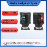 Vente directe usine : Feux de signalisation de navigation marine, feux de mât latéraux portuaires, feux de positionnement à 360° pour navires en marche, en plastique, Chine