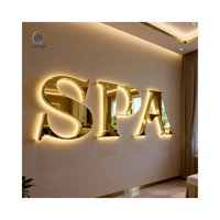 Panneau publicitaire LED 3D personnalisé pour la publicité extérieure et les entreprises - Acrylique et acier inoxydable résistants à l'eau et rétroéclairés