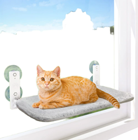 Hamac mural pliable sans fil KingHon pour chat, avec cadre métallique robuste, pour grands chats et chatons, lit suspendu pour fenêtre