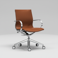 Chaise de bureau avec cadre métallique et roulettes universelles, fabricant de haute qualité, nouveau produit, chaise de bureau pivotante réglable en hauteur en PU