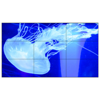 Video Wall de 55 Pulgadas, Super Delgado (0.88/1.7/3.5 mm), Infrarrojo, 1080p, para Uso en Interiores, Centros Comerciales, Ascensores, Gráficos, Animación, SDK