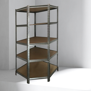 Factory Rack <b>Corner</b> Shelf Adjustable Metal Shelving <b>Unit</b> Display <b>Storage</b> Rack for Basement Garage Home Tool <b>Storage</b> - Product Image 4