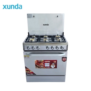 Xunda 80cm Free Standing Appliance 6 Burner Gas <strong>Hob</strong> 30 Inch Gas Range <strong>Oven</strong> Stainless Steel Gas Cooker With Multifunction <strong>Oven</strong> - Product Image 2