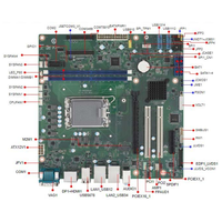 لوحة أم صناعية Advantech AIMB-508 LGA1700 للجيل 12/13/14 من معالجات I3/I5/I7/I9 بتصميم Micro-ATX وذاكرة DDR4 ثنائية القناة