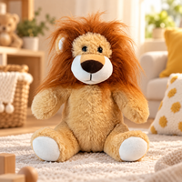 Peluche Lion Personnalisée, Adorable Jouet en Peluche Lion avec Logo Brodé, Jouet Doux OEM ODM, Cadeau pour Enfants