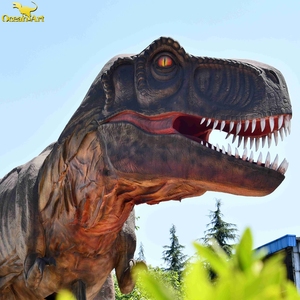 Proveedores de dinosaurios robóticos de tamaño real, compra decoraciones de dinosaurios animatrónicos, <span class=keywords><strong>t</strong></span>-<span class=keywords><strong>rex</strong></span> para parque temático - Product Image 1