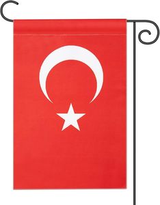 Bandera de Jardín Personalizada de Doble Cara, Bandera de Turquía, Decoración de Jardín, Banderas Resistentes para Decoración de Exteriores - Product Image 1