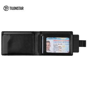 TILONSTAR TVW102 Custom Logo Cash Pocket Credit <b>Card</b> <b>Holder</b> Rfid Minimalist Bi-fold <b>Slim</b> Leather <b>Card</b> <b>Holders</b> - Product Image 3