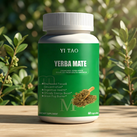 Capsules de thé mate haute concentration, marque privée, antioxydants naturels, boost d'énergie doux, favorisent le métabolisme et la concentration